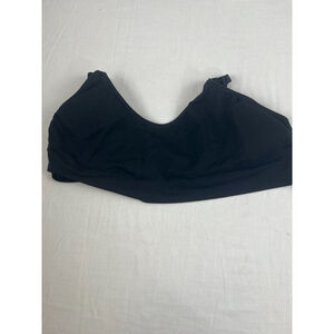Women’s Wireless Breastfeeding Nursing Bra Size XXL (2XL) Black Adjustable Strap